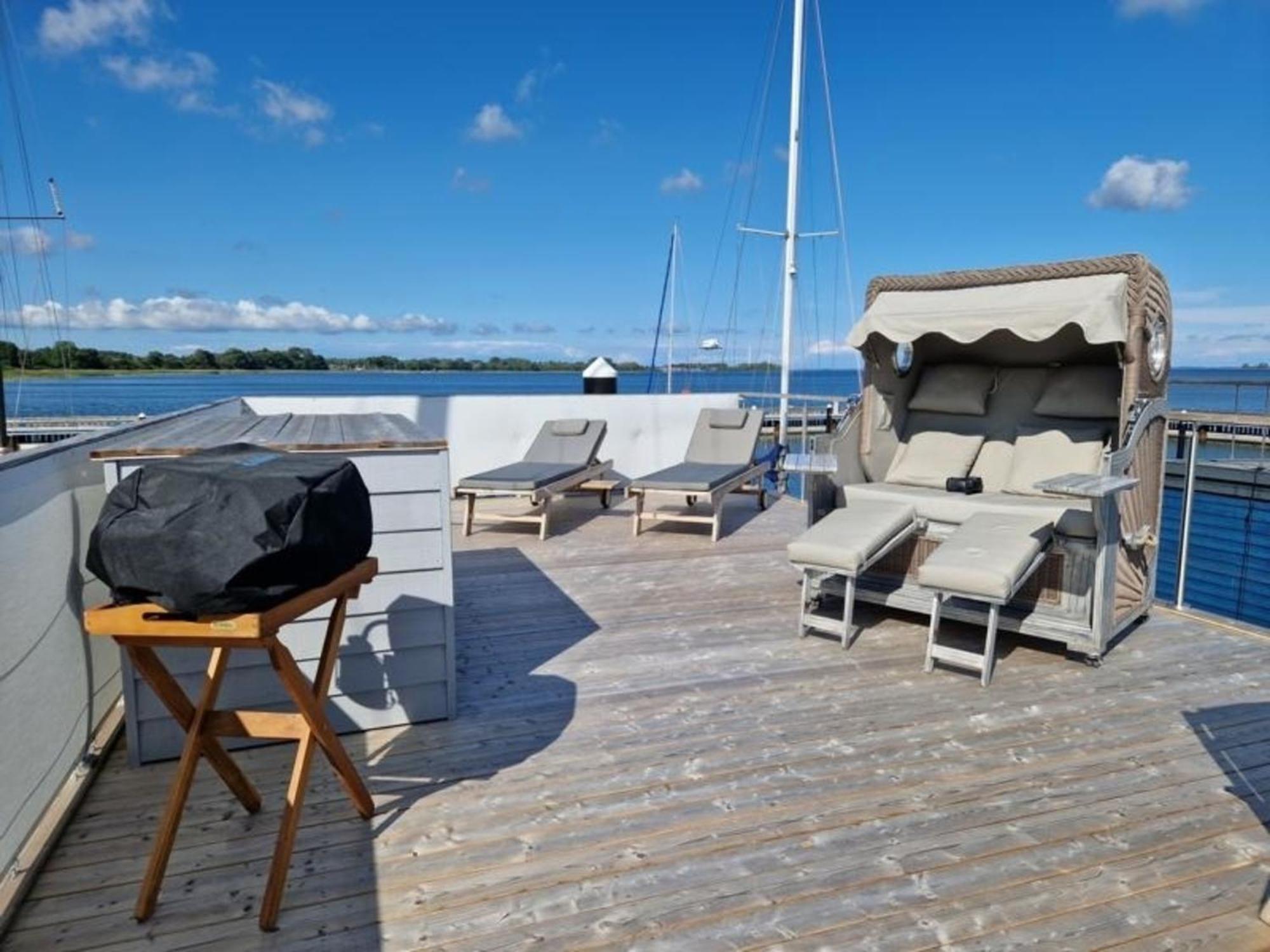 Hausboot Liliput Hotel Stralsund Bagian luar foto